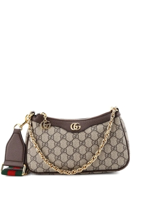 Gucci Pre-Owned Ophidia Charm Shoulder Bag GG Coated Canvas Small crossbody bag - Brown