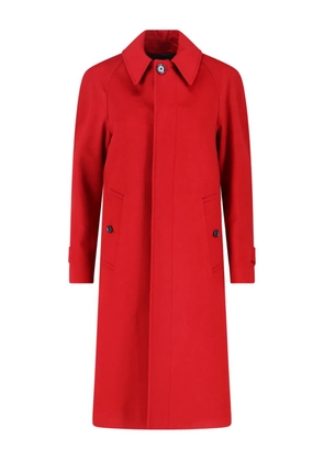 Lardini buttoned cashmere coat - Red
