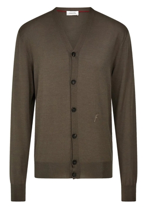 Ferragamo ribbed cardigan - Grey