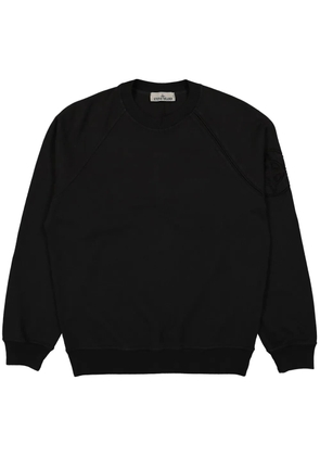 Stone Island Compass cotton sweatshirt - Black