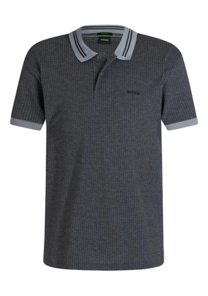 BOSS logo-detail polo shirt - Grey
