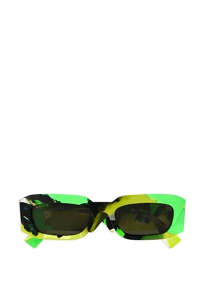 Gucci Eyewear logo-detail sunglasses - Green