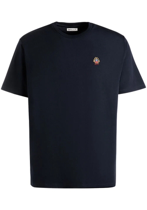 Bally logo-embroidered crew-neck T-shirt - Blue