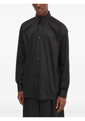 HUGO buttoned collar-bar shirt - Black