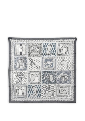 Hermès Pre-Owned 2010s 65 Carré Le Boubou scarf - Grey