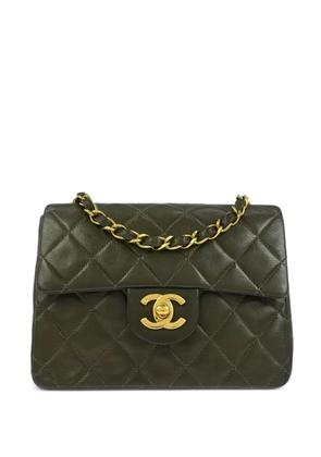 CHANEL Pre-Owned 1992 mini Classic Square Flap shoulder bag - Green