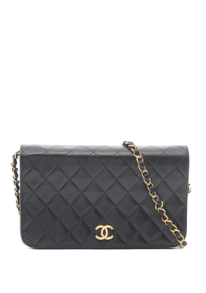 CHANEL Pre-Owned 1997-1999 Full Flap quilted chain-strap shoulder bag - Black