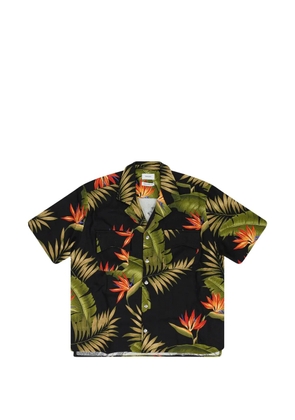 RHUDE buttoned print shirt - Black