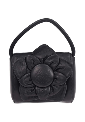 Loewe Pre-Owned 1990-2000s flower-detail leather tote bag - Blue