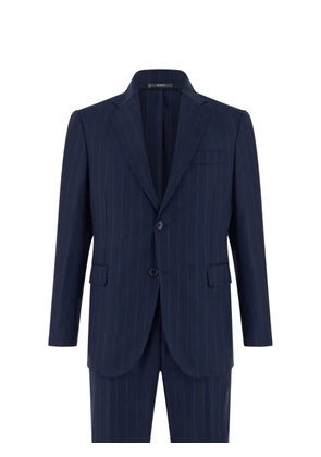 Boggi Milano pinstriped flap-pockets suit - Blue