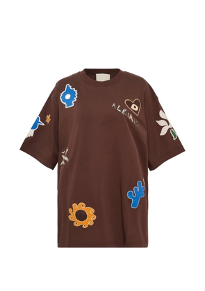 ALEMAIS Sirocco embroidered T-shirt - Brown