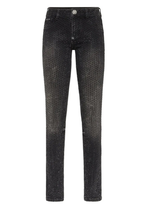 Philipp Plein crystal-embellished jeans - Black