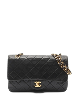 CHANEL Pre-Owned 1994-1996 Double Flap chain-strap shoulder bag - Black