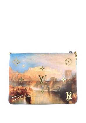 Louis Vuitton Pre-Owned Pochette Limited Edition Jeff Koons Turner Print Canvas clutch bag - Blue
