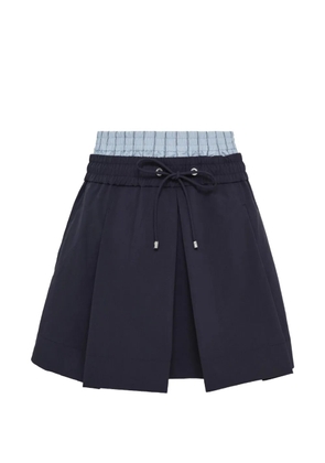 3.1 Phillip Lim double-waistband mini skirt - Blue