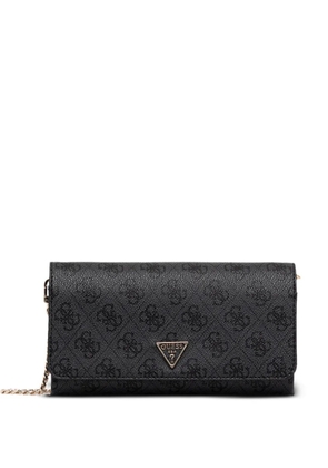 GUESS USA monogram chain cross body bag - Black