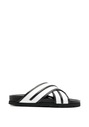 Palm Angels criss-cross slip-on sandals - Black