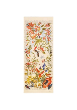 ETRO flora fauna scarf - Neutrals