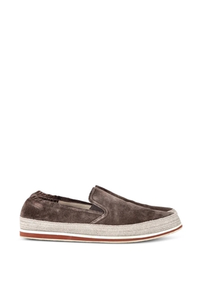 Prada Pre-Owned espadrille suede sneakers - Brown