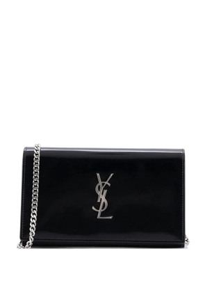 Saint Laurent Pre-Owned Classic Monogram Wallet on Chain Leather Small crossbody bag - Black