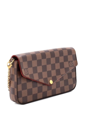 Louis Vuitton Pre-Owned Felicie Pochette Damier crossbody bag - Brown