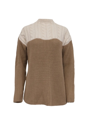 SANDRO cable-knit jumper - Brown
