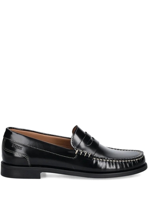 BOSS penny leather loafers - Black