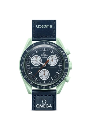 OMEGA x Swatch Bioceramic Moonswatch Mission to Earth 42mm watch - Black