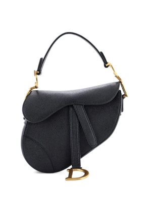 Christian Dior Pre-Owned Saddle Handbag Leather Mini shoulder bag - Black