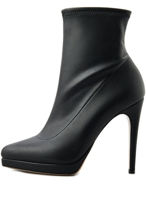 Casadei 100mm leather ankle boots - Black