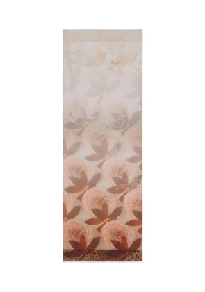 Pierre-Louis Mascia floral -print scarf - Neutrals