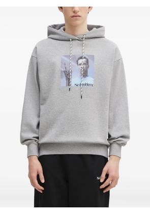 Aries graphic-print hoodie - Grey