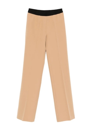ERMANNO FIRENZE elastic-waistband trousers - Brown