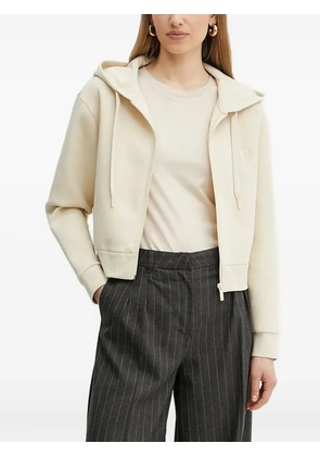 Armani Exchange zip-front hoodie - Neutrals