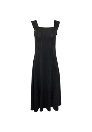 Theory panelled ribbed midi dress - Black