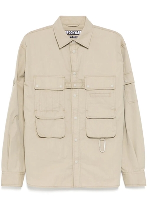 Spoonyard multi-pockets shirt - Neutrals