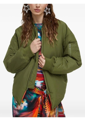 MOSCHINO JEANS quilted bomber jacket - Green