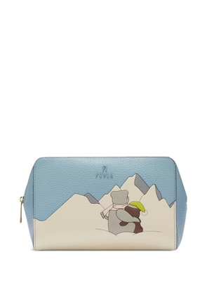 Furla large cosmetic case - Blue