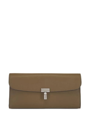 TOTEME pebble grain wallet - Brown