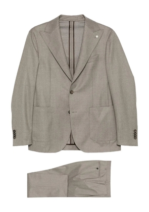 LUIGI BIANCHI MANTOVA single-breasted suit - Grey