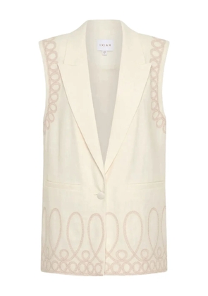 IXIAH Alkali embroidered waistcoat - Neutrals