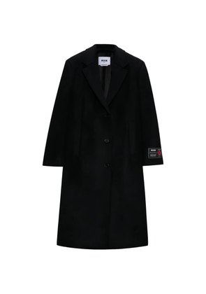 MSGM single-breasted coat - Black