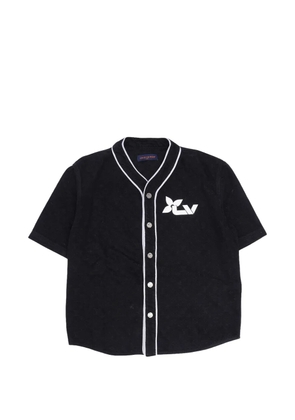 Louis Vuitton Pre-Owned monogram baseball jersey - Black