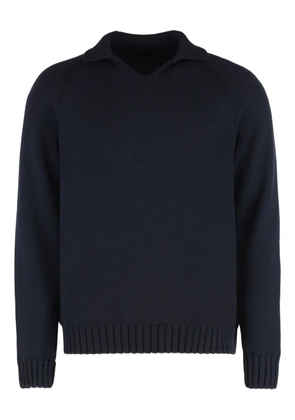 slowear polo-neck wool sweater - Blue
