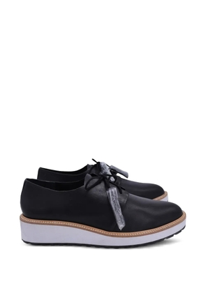Loeffler Randall demi-wedge platform derby shoes - Black