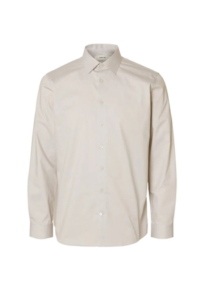 SELECTED buttoned shirt - Neutrals