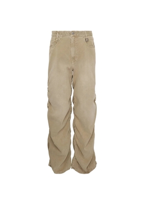 Wooyoungmi drawstring gather side trousers - Neutrals