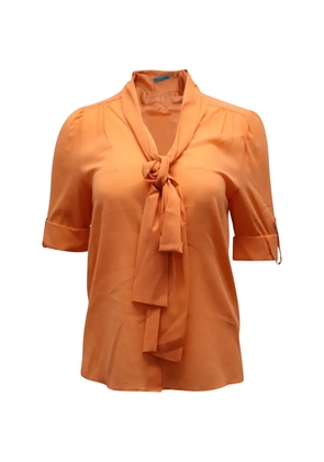 alice + olivia Berta bow top - Orange