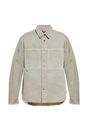 Haikure Arno patch pocket shirt - Neutrals