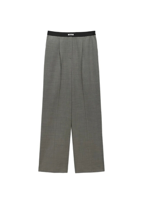 MSGM elastic-waistband pallazo pants - Grey